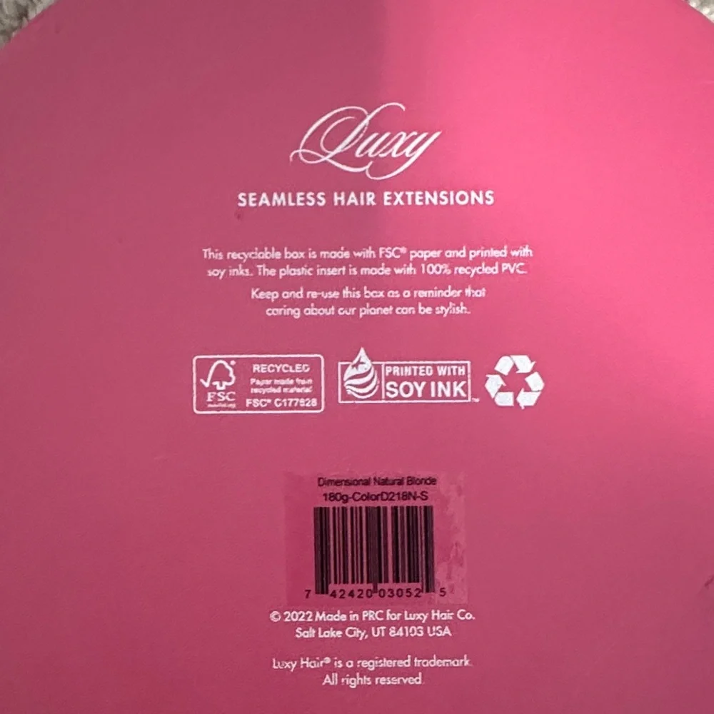 Luxy Hair Seamless Blonde Extensions, clip-ins